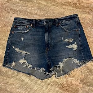 Abercrombie. High rise mom shorts.  Size 14. Never worn